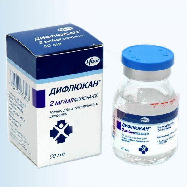 противогрибковые антибиотики сначала в сочетании капельниц дифлюкана с таблетками при лечении кандидозного уретрита